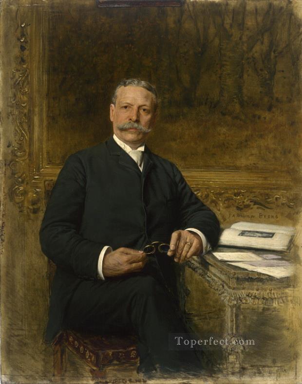 Portrait of Charles Tyson Yerkes Jan van Beers Oil Paintings